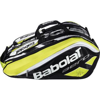 Babolat Tennistasche Aero Racket Holder X12, schwarz/weiß/gelb 