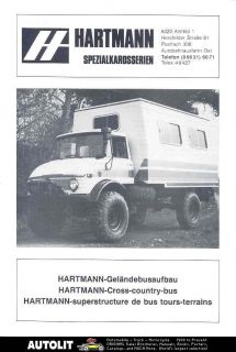 1980 Mercedes Benz Unimog 416 Hartmann Camper Brochure