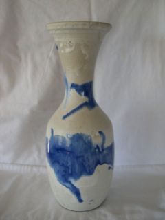   ON WHITE WINE DECANTER BY RICHARD RISING RISING SKY POTTERY PRE 1986