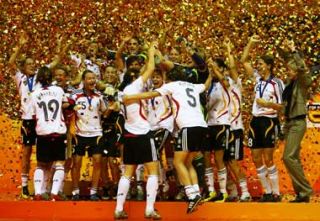 Germany celebrates their second straight title (Getty Images)