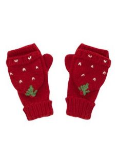 Matalan   Strawberry Flip Top Gloves