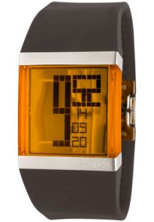 Philippe Starck PH1097 Watches,Mens LCD Digital Orange Dial Grey 