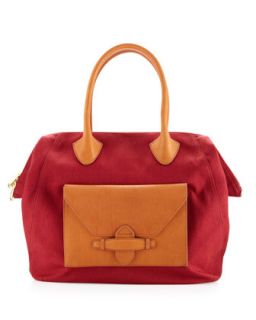 Lucca Large Tote Bag, Red   