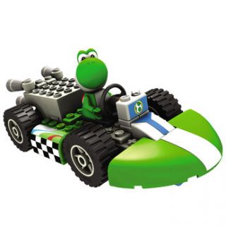 Build and race your own pull back & go kart with the KNex Yoshi Kart 