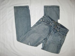 New WT Mens Blue Helix Boot Cut Denim Jeans, Sz 32/32