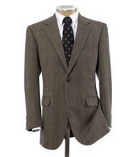 Executive Wool 2 Button Blue Grid Check Sportcoat