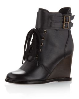 Lace Up Wedge Boot   