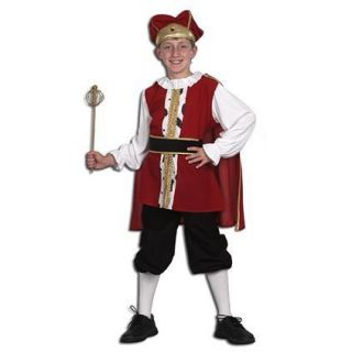 Boys Medieval Tudor King Henry VIII Henry 8th Costume Fancy Dress Sm 
