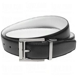 PING REVERSIBLE PERFORATED BELT BLACK/WHITE 42W