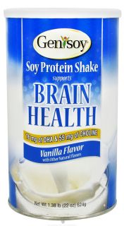 Buy Genisoy   Brain Health Soy Protein Shake Vanilla Flavor   1.38 lbs 