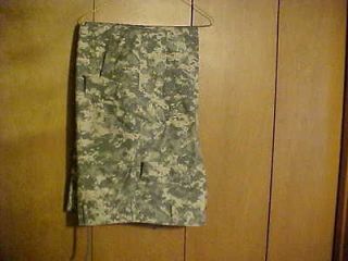 MILITARY ACU CAMO PANTS, SMALL   SHORT , USED GOOD COND