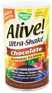 Buy Natures Way   Alive Soy Protein Ultra Shake Whole Food Energizer 