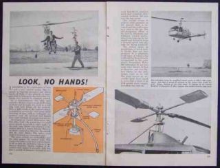 1948 UNITED HELICOPTER Easy Controls pictorial Hiller