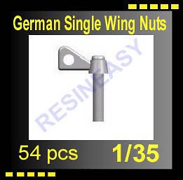 Resin Model Kit AFV Resin Accessoriors 1/35 German Single Wing Nuts 