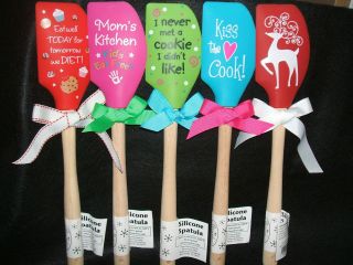 Gourmet Silicone Spatulas with popular sayings and pictures   choose 