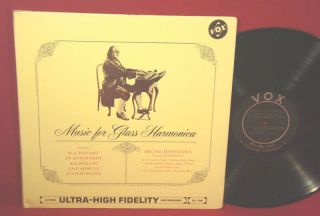 BRUNO HOFFMANN Music For Glass Harmonica VOX MONO SIS