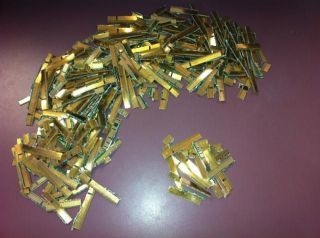 ounce of Computer scrap gold Recovery Cut Fingers from PC Cards