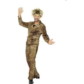 Adult Mens 80s Superstar Rod Stewart Fancy Dress Costume