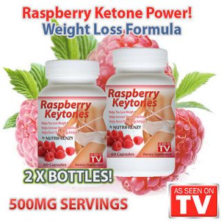 Raspberry Ketones 500MG Raspberry Keytone Weight Loss 2 bottles 100% 