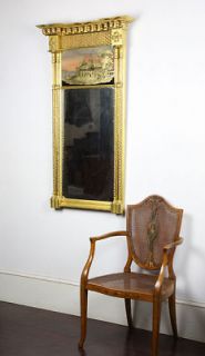 SWC Large Gilt Federal Mirror, Mt. Vernon, c.1820