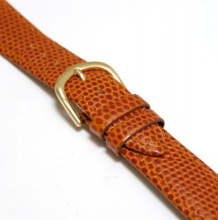   Watch Band Brown Leather Strap Lizard Grain Fits Gucci 19mm Lug Watch