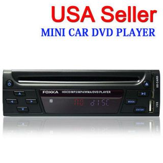   In Dash Car 1 OneDIN Single CD DVD Player  FM USB SD Fixed Panel