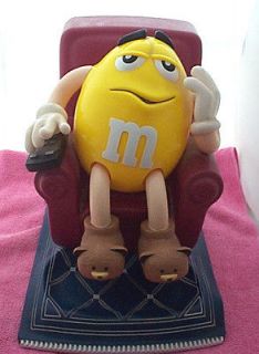 1999 M & M Yellow Lazy Boy Recliner Guy Dispenser with Remote