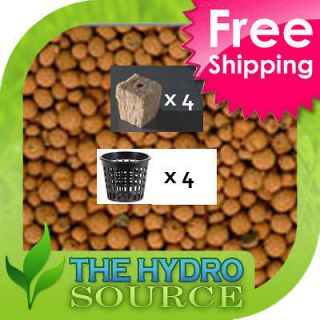 Net pots, Hydroton and Grodan 1.5 Rockwool Cubes Hydroponic 