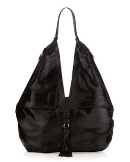 Chelsea Hobo Bag, Noir Snake   