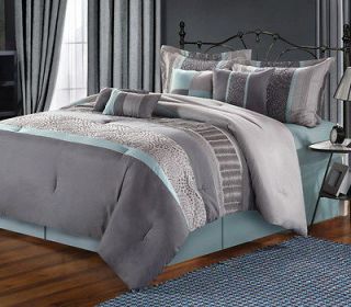 gray queen comforter set in Comforters & Sets