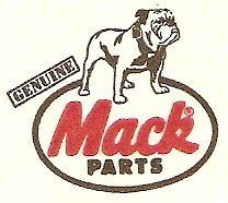   MACK TRUCK BULLDOG Parts Labels Stickers Sheet of 5 Classic Dog Icon