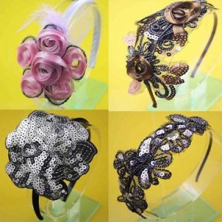   Wholesale Lots 8 Pieces Mix styles Head Band Hair Jewelry LW121122
