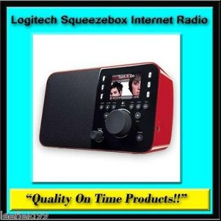 New Logitech Squeezebox Internet Radio   Wi Fi LCD touch Battery Music 