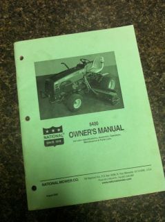 National 8400 Reel Mower Parts Manual Guide 84 84 Hydro w/ Wiring 