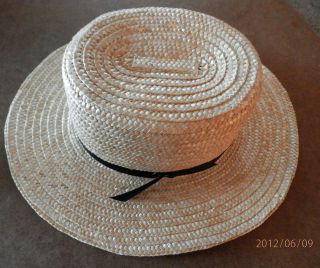 AUTHENTIC AMISH MADE STRAW HAT NEW 7 3/4 AMERICAN MADE