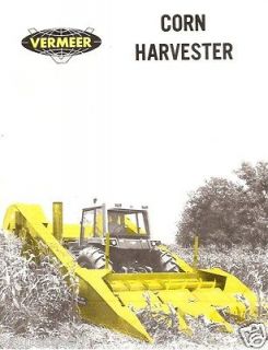 Farm Equipment Brochure   Vermeer   Corn Harvester   3 Brochures 
