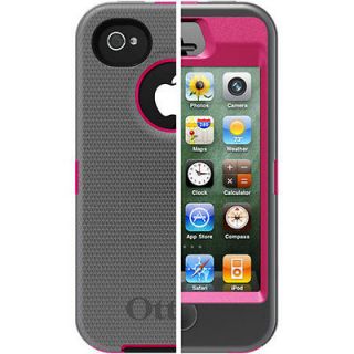 Otterbox iPhone 4 4S Defender Series Phone Case   Thermal (Grey / Pink 