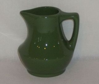 Vintage BEAUCEWARE Pottery Canada Forest Green 2 Cup PITCHER