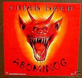 Uriah Heep 1982 poster ABOMINOG mint DEVIL IMAGE