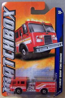 ctd Matchbox 2012 #028/120 Pierce Dash Fire Truck red