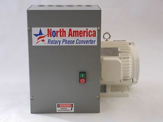   Line 10HP Rotary Phase Converter   Built In Starter, TEFC Generator