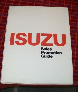 ISUZU SALES PROMOTION GUIDE. 1980. GEMINI KB PICK UPS TRUCKS BUSES