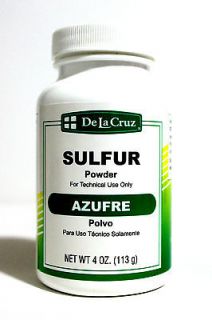 Sulfur Powder 4oz Polvo de Azufre treating Acne & Seborrhea   Stronger 