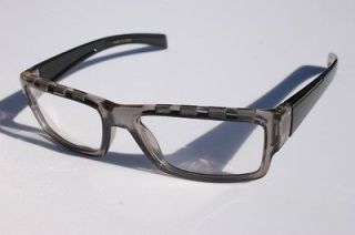 GRAY RECTANGLE SMART NERD LOOKING GLASSES Fashion Eyewear P1920