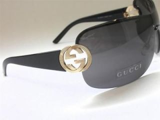 Authentic New GUCCI Sunglasses GG2890/S Color BKS Shiny Black / Grey 