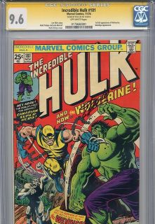   Hulk Vol 1 181 1st Wolverine CGC 9.6 SS Stan Lee Herb Trimpe Len Wein