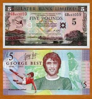 Northern Ireland, George Best, 5 pounds, 2006 P 339 UNC