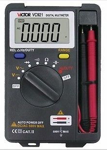 Mini VICTOR VC921 3 3/4 DMM Multimeter Pocket Digital Multimeter 
