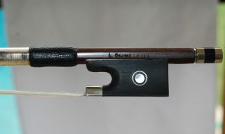 High Quality Pernambuco Full Size Silver Mounted Violin Bow L. Bausch 