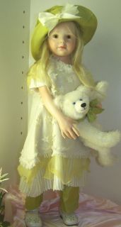 Hildegard Gunzel Wax Over Porcelain Doll 23 inch Les Petits JULE #1/90 